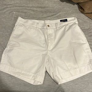 White classic fit Polo Shorts 6in inseam